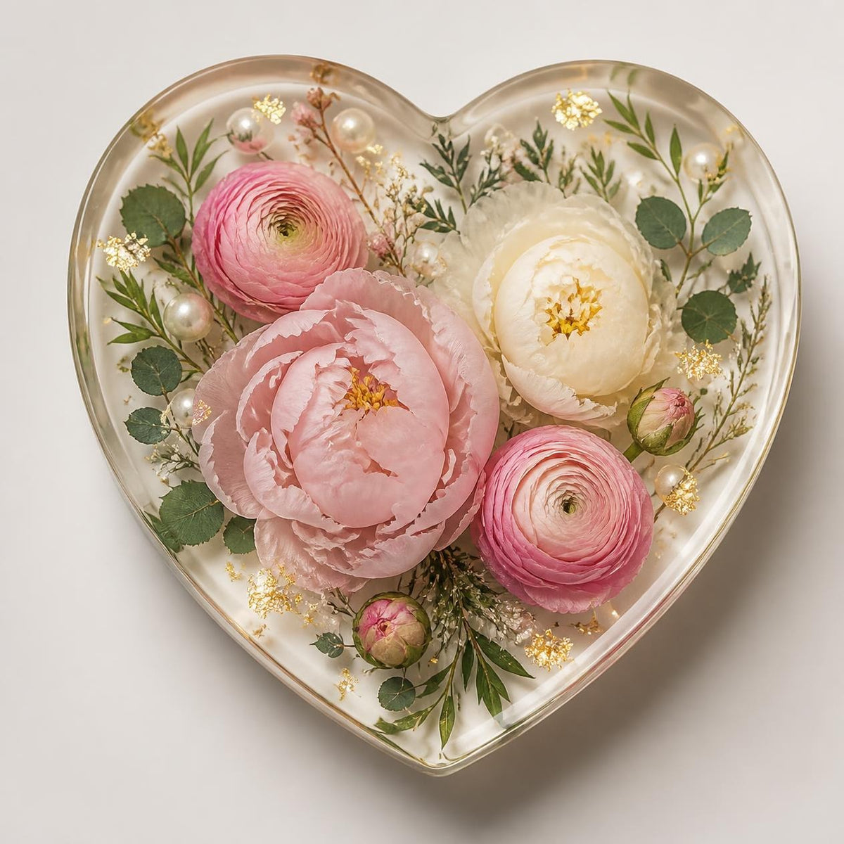 Heart Shaped Resin Block