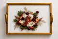 3D Wooden Tray with Handles — 3D Floral Display